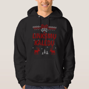 Linksmu Kaledu Lithuanian Merry Christmas Gift Hoodie