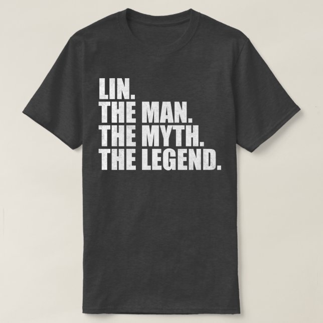 LinLin Family name Lin last Name Lin Surname Lin F T-Shirt (Design Front)