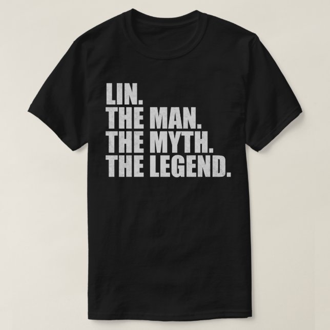 LinLin Family name Lin last Name Lin Surname Lin F T-Shirt (Design Front)