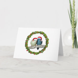 Linnie Christmas wreath Holiday Card