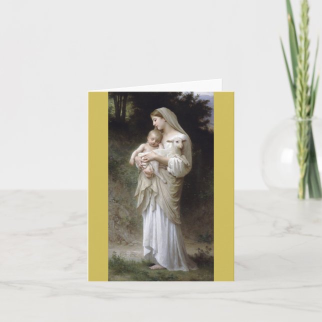 L'Innocence 1893 William - Adolphe Bouguereau Holiday Card (Front)