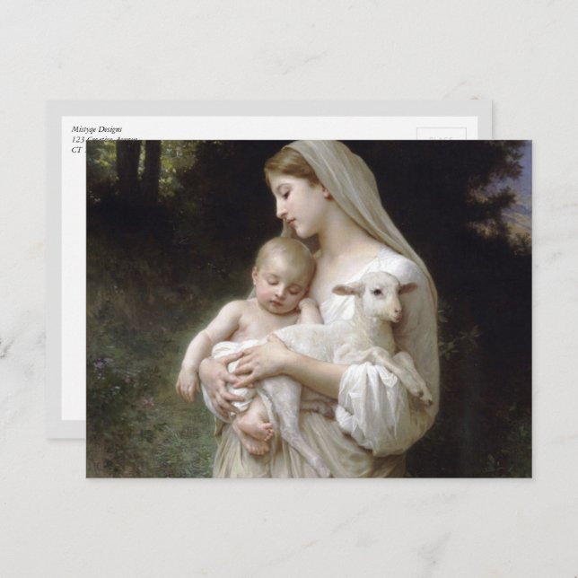 L'Innocence, William-Adolphe Bouguereau Postcard (Front/Back)