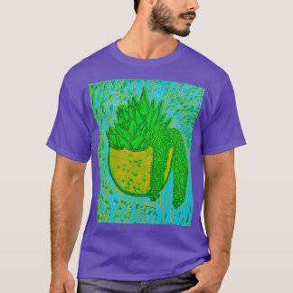 lino printed succulent 7 T-Shirt