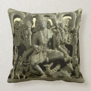 Lintel depicting The Trinity: Siva, Brahma and Vis Cushion