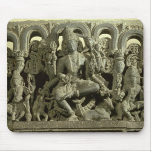 Lintel depicting The Trinity: Siva, Brahma and Vis Mouse Pad