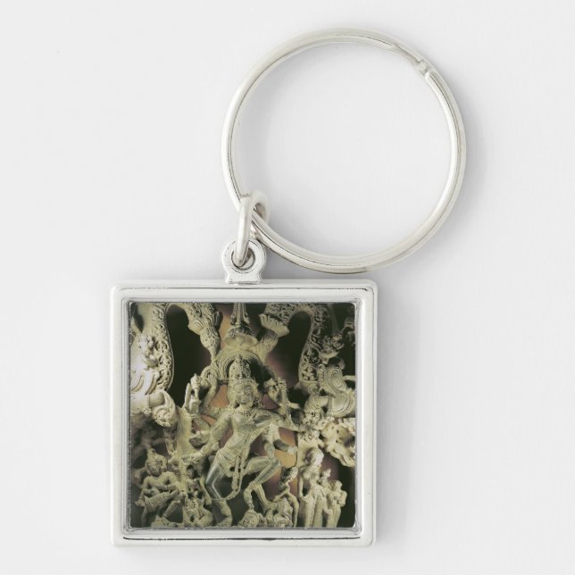 Lintel with Shiva Nataraja, Kakatiya dynasty Key Ring (Front)