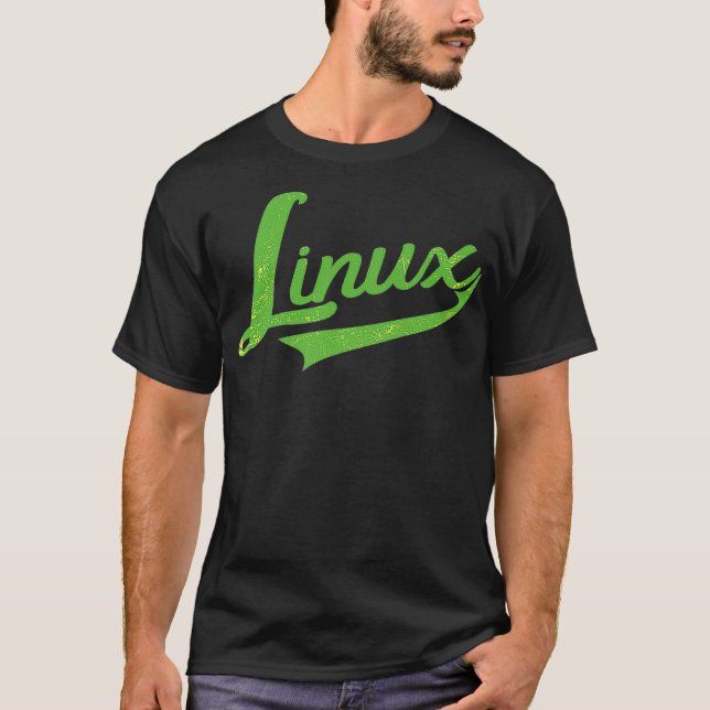 Linu IT Systems Engineer Geek Nerd Retro Premium T-Shirt (Front)