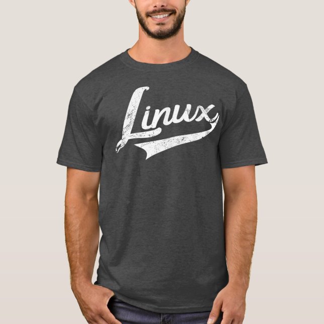 Linu IT Systems Engineer Retro T-Shirt (Front)
