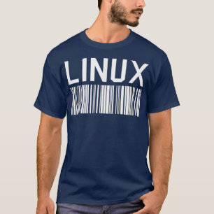 Linu lover tee with barcode Penguin Tu Open