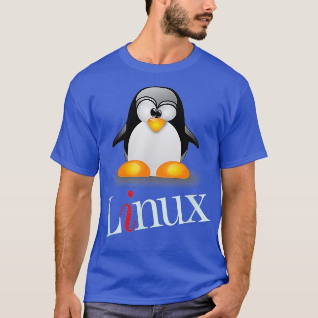 Linu Os  funny Tu Penguin Tee (Front)