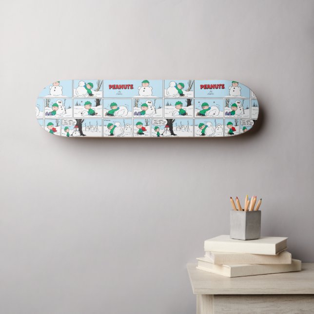 Linus Builds A Snowman Skateboard (Wall Art (Horz))
