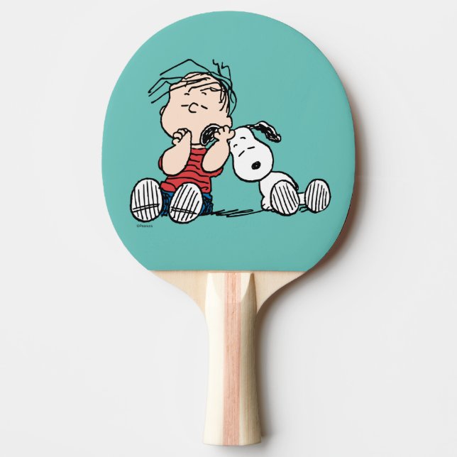 Linus Comforted With Snoopy's Ear Ping Pong Paddle (Front)