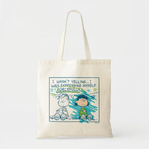 Linus & Lucy "I Wasn't Yelling…" Tote Bag