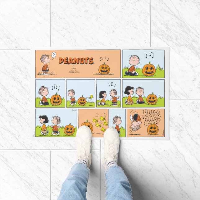 Linus & Lucy | Singing Jack-O-Lantern Doormat (Indoor)