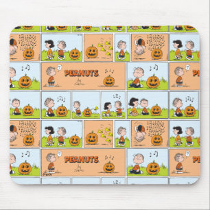 Linus & Lucy   Singing Jack-O-Lantern Mouse Pad