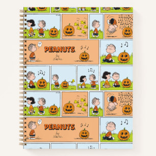 Linus & Lucy   Singing Jack-O-Lantern Notebook