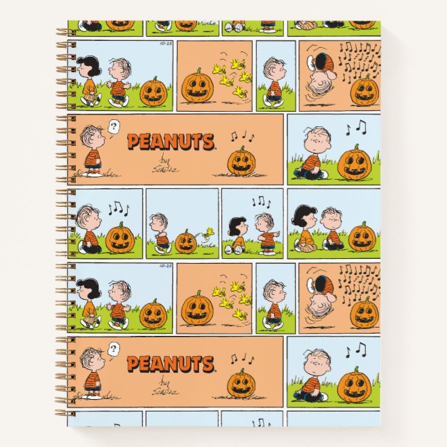 Linus & Lucy | Singing Jack-O-Lantern Notebook (Front)