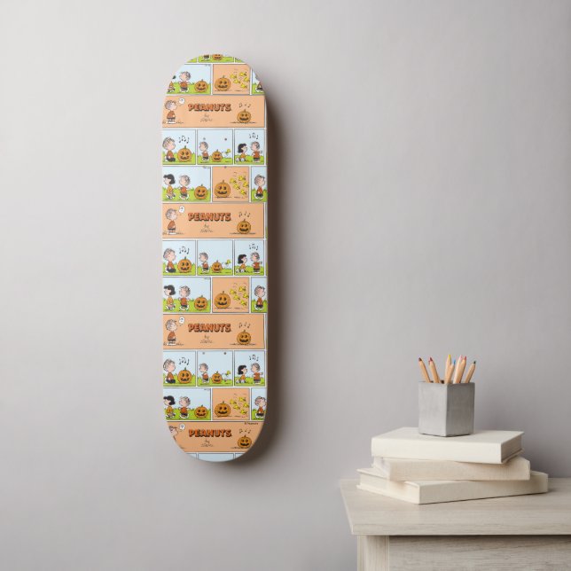 Linus & Lucy | Singing Jack-O-Lantern Skateboard (Wall Art)