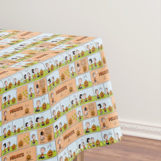 Linus & Lucy | Singing Jack-O-Lantern Tablecloth (In Situ)