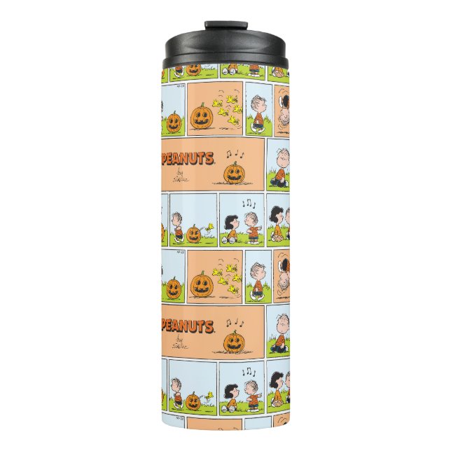 Linus & Lucy | Singing Jack-O-Lantern Thermal Tumbler (Front)