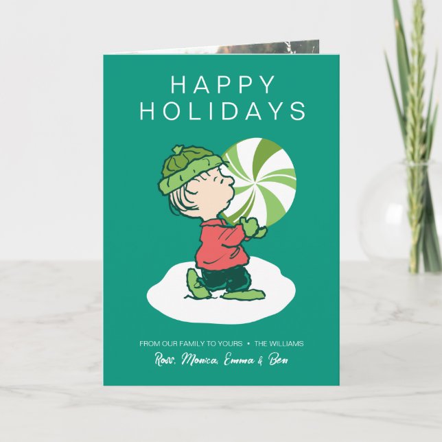 Linus Peppermint Candy Holiday Card (Front)