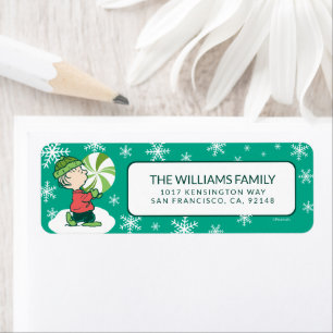 Linus Peppermint Candy Return Address Label