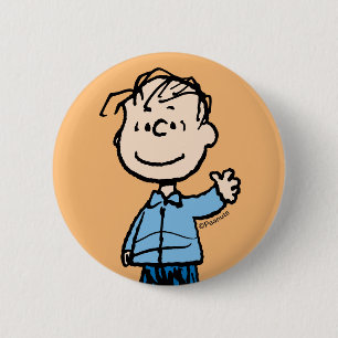 Linus Waving 6 Cm Round Badge