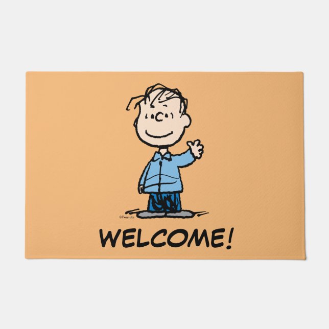 Linus Waving Doormat (Front)