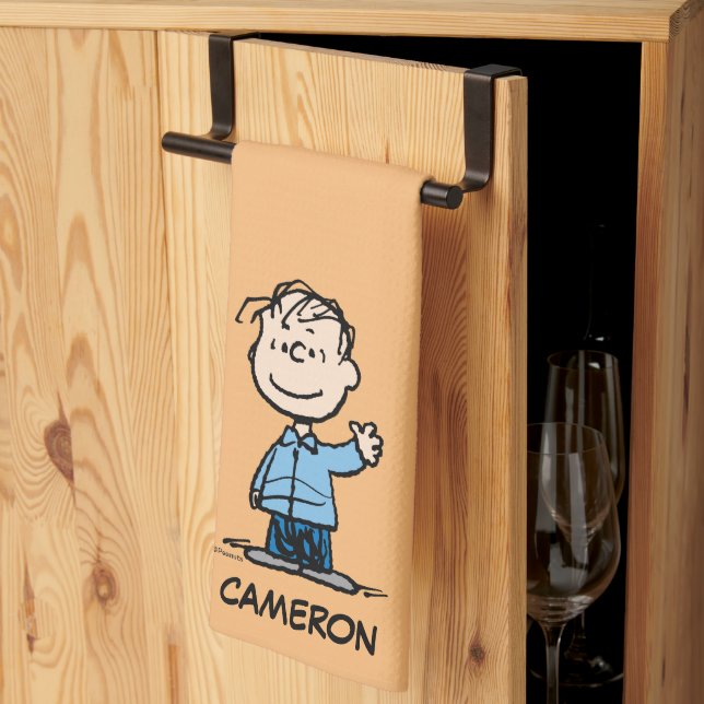 Linus Waving Tea Towel (Thirds Fold)