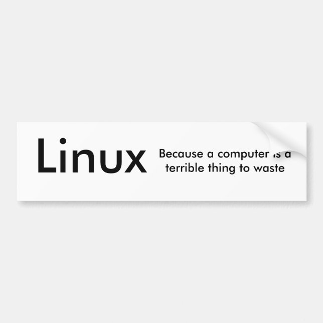 Linux Bumper Sticker (Front)