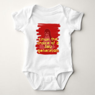 Linux: Choice of a GNU Generation Baby Bodysuit