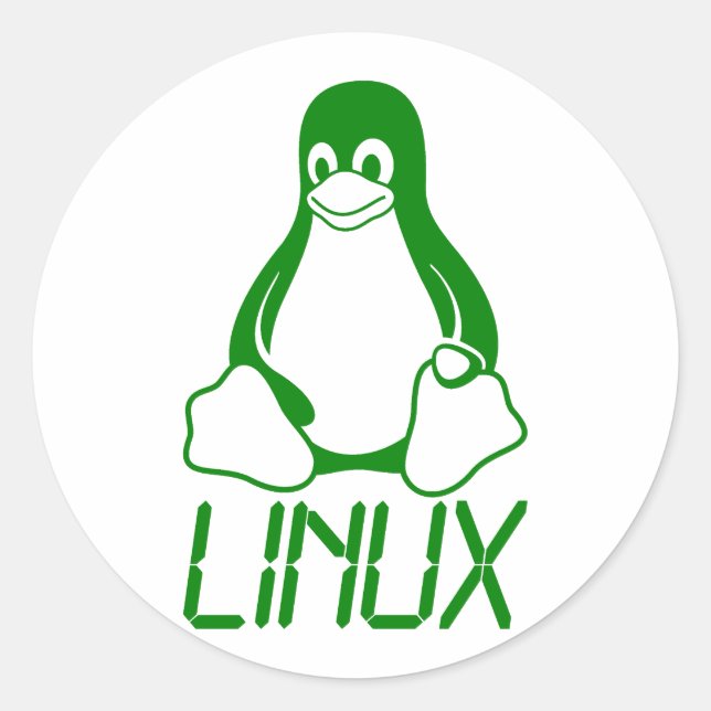 Linux Classic Round Sticker (Front)