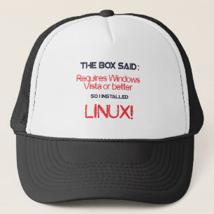 Linux is better trucker hat
