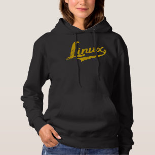 Linux IT Systems Engineer Nerd Geek Throwback  Hoodie
