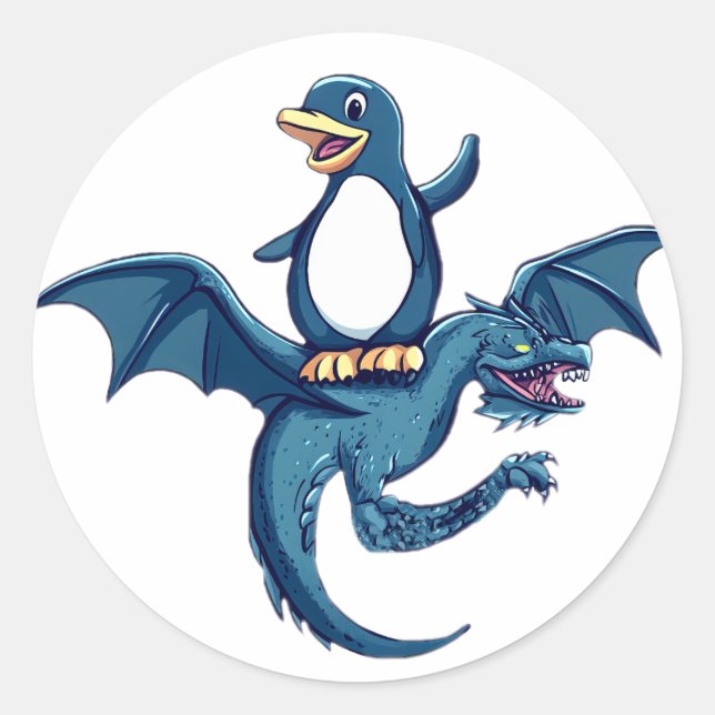 Linux Journey Classic Round Sticker (Front)