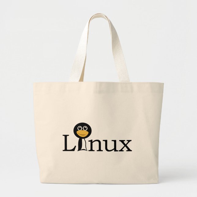 Linux Large Tote Bag (Front)