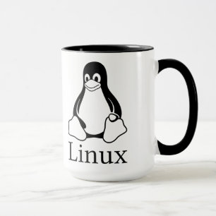 Linux Logo w/ Tux the Linux Penguin Mug
