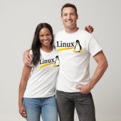 Linux Logo with Tux Products T-Shirt (Unisex)