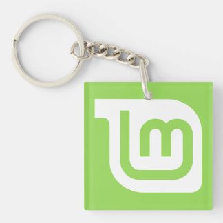 Linux Mint Square Key Chain