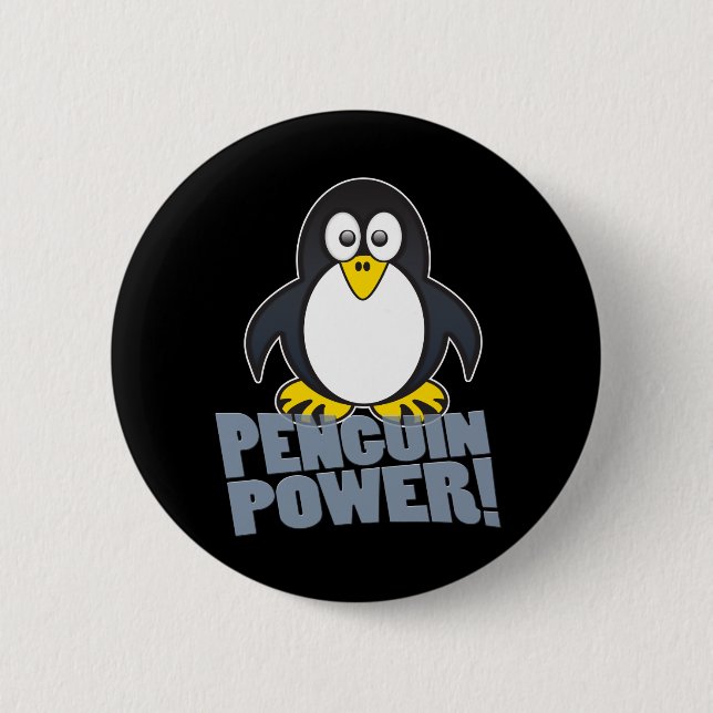 Linux Penguin 6 Cm Round Badge (Front)