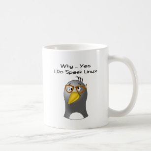 Linux Penguin Nerd Mug