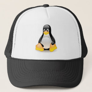 linux-penguin-tux trucker hat