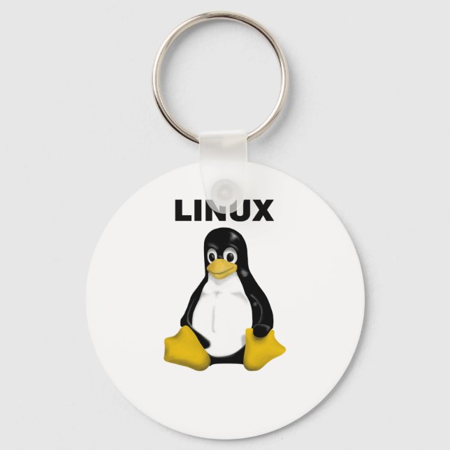 Linux Products & Designs! Key Ring (Front)