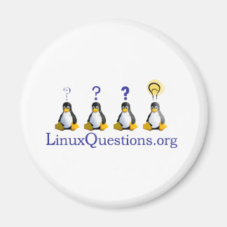 Linux Questions Logo Magnet