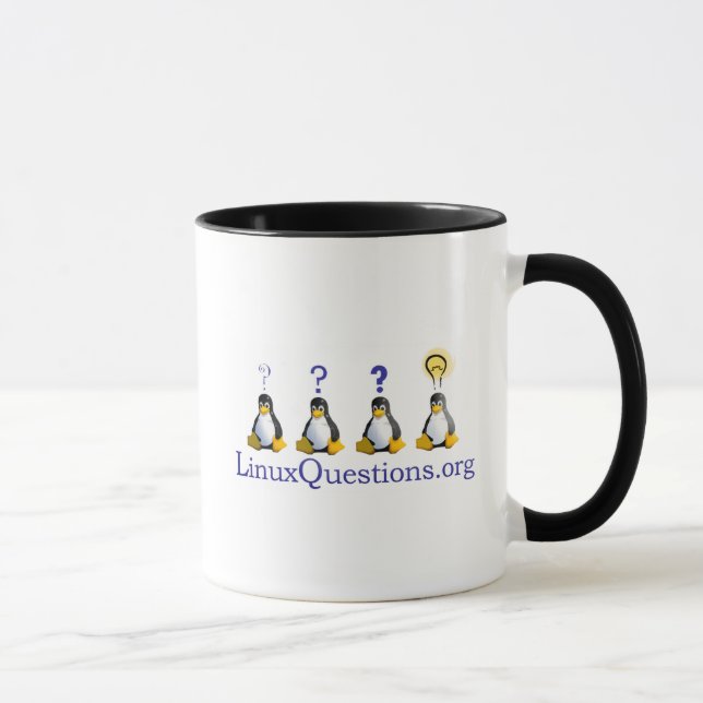 Linux Questions Logo Mug (Right)