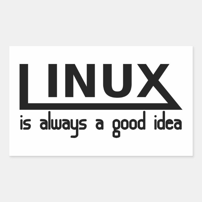 Linux Rectangular Sticker (Front)