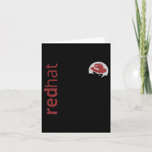 Linux Red Hat Fan Tee Tux Penguin Open Source Os L Card