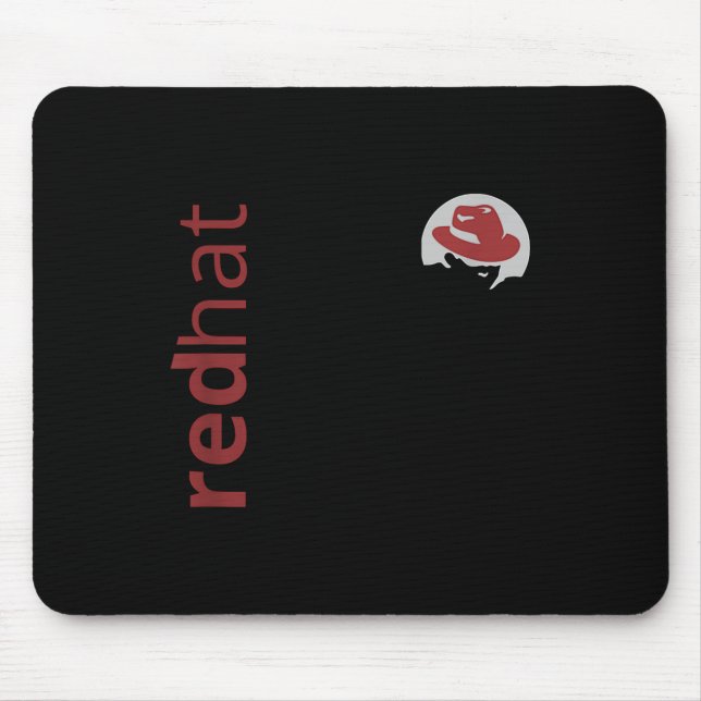 Linux Red Hat Fan Tee Tux Penguin Open Source Os L Mouse Pad (Front)