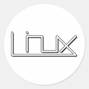 Linux (smooth) classic round sticker