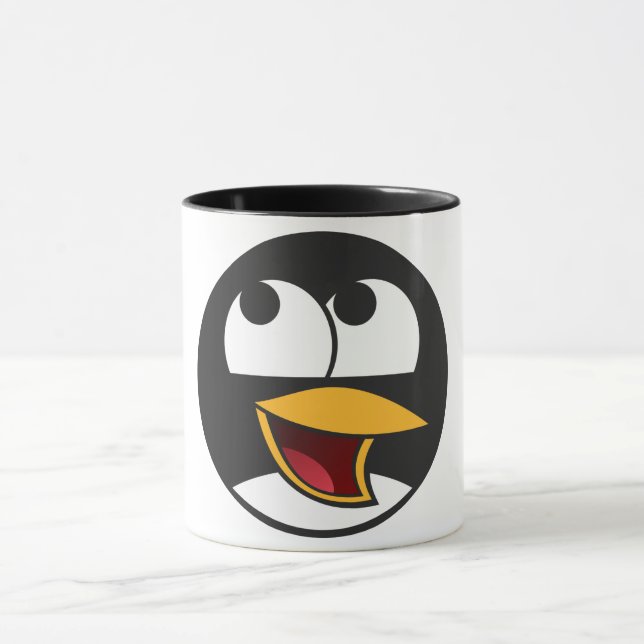 Linux Tux face Mug (Center)